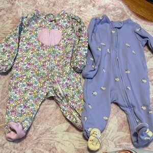 Floral and Purple Kids One Pieces